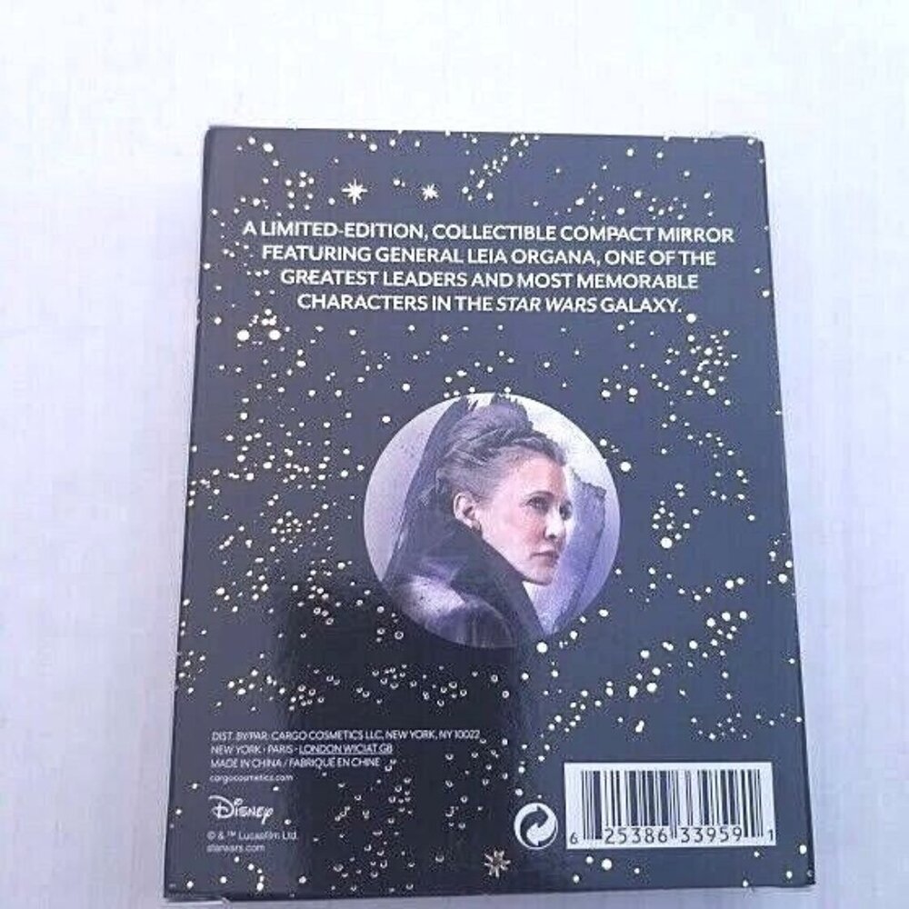 Cargo Cosmetics Disney Star Wars Leia Organa Compact Mirror Limited Edition NEW - Picture 2 of 2